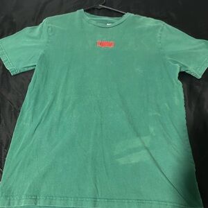 Supreme Green Tee with Red Logo